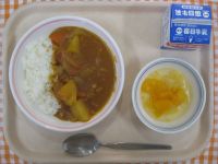 カレーライス、フルーツポンチ