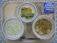 ご飯、豆腐の中華煮、切干し大根の中華サラダ