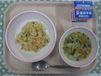 焼き飯、塩ちゃんこ汁