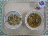 とりごぼうごはん、かやくうどん、ジョア
