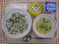 高菜チャーハン、塩ちゃんこ汁、プリン