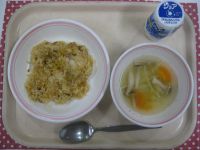 キムチチャーハン、スープスパゲティ、ジョア