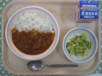 ハヤシライス、フレンチサラダ