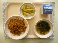 焼きそば、青のりポテト、やさいスープ